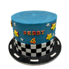 CAR THEME CHECK CAKE