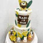 2 TIER JUNGLE MANIA CAKE