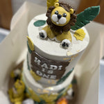 2 TIER JUNGLE MANIA CAKE