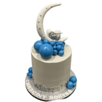 BABY ON THE MOON CHRISTENING CAKE