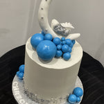 BABY ON THE MOON CHRISTENING CAKE