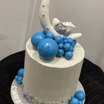 BABY ON THE MOON CHRISTENING CAKE