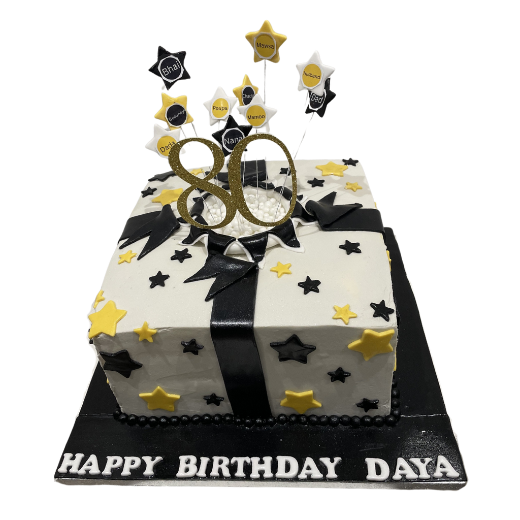 GIFT WRAP STAR CAKE