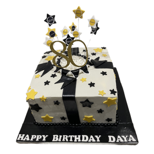 GIFT WRAP STAR CAKE