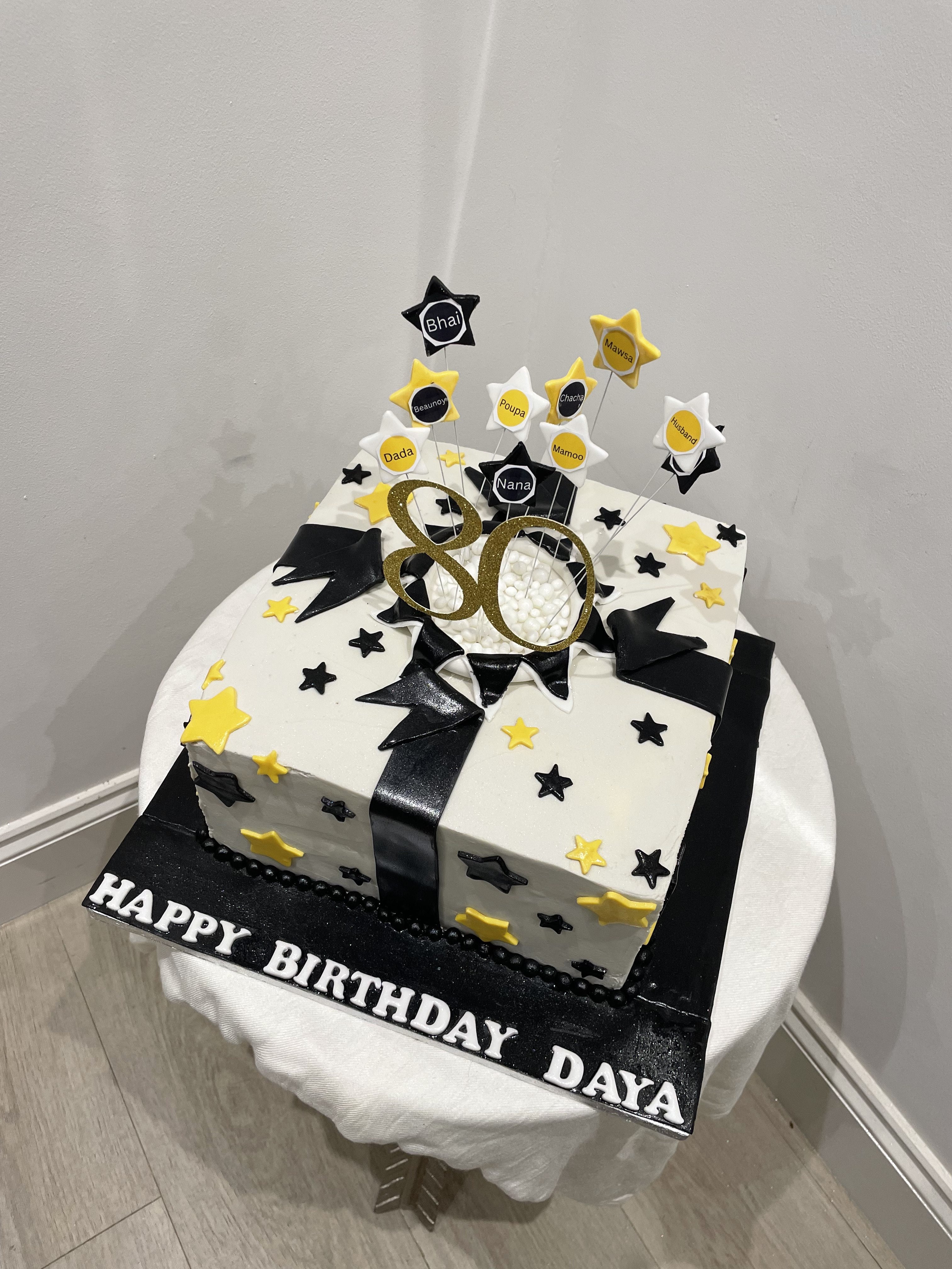 GIFT WRAP STAR CAKE