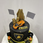 LAMBO THEMED CAKE