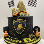 LAMBO THEMED CAKE