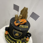 LAMBO THEMED CAKE