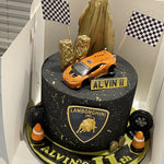 LAMBO THEMED CAKE