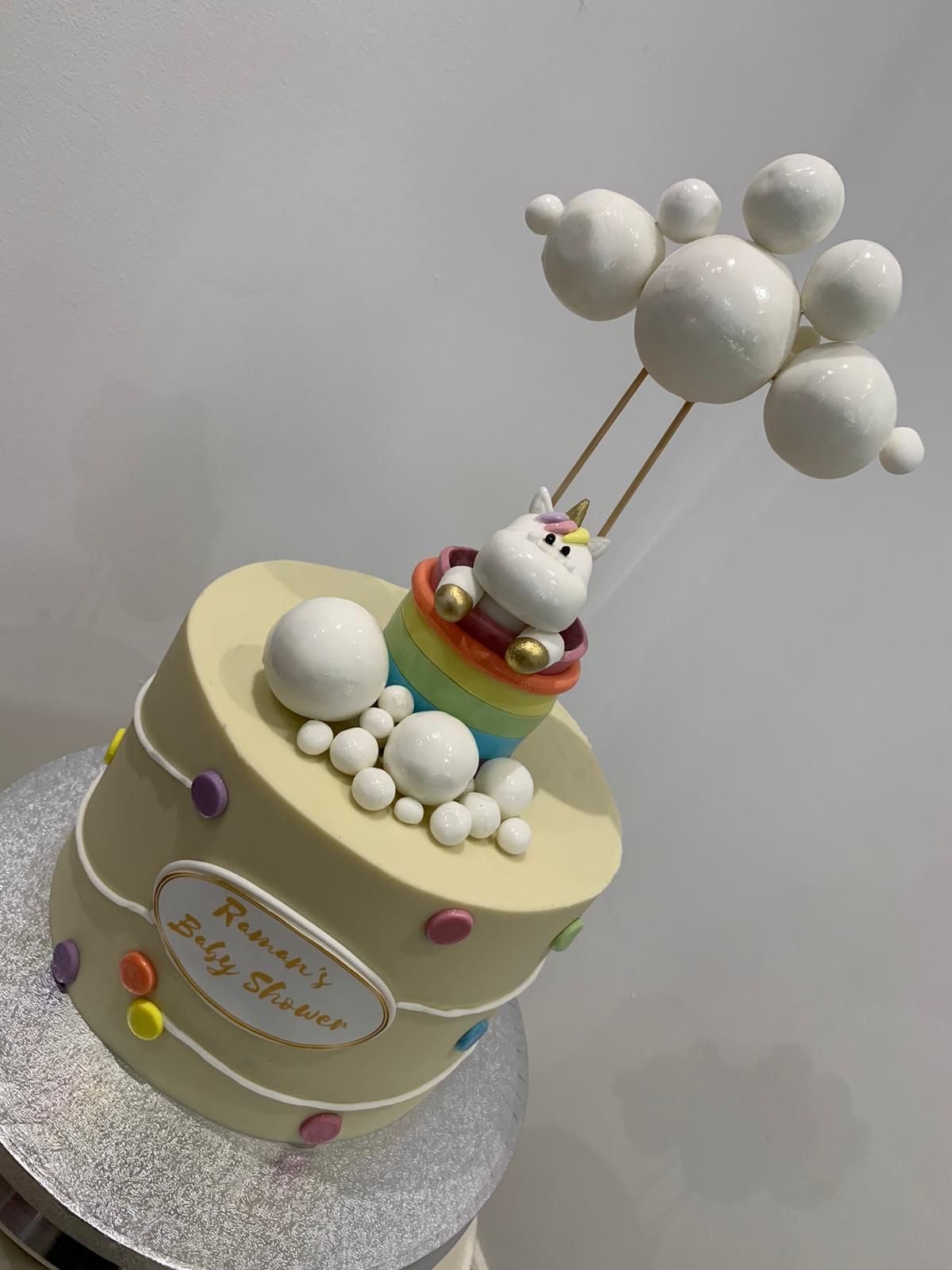 Blue sky with rainbow, clouds and age birthday cake design | Cake designs  birthday, Yummy cakes, Cake shop