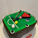 SNOOKER THEME CAKE