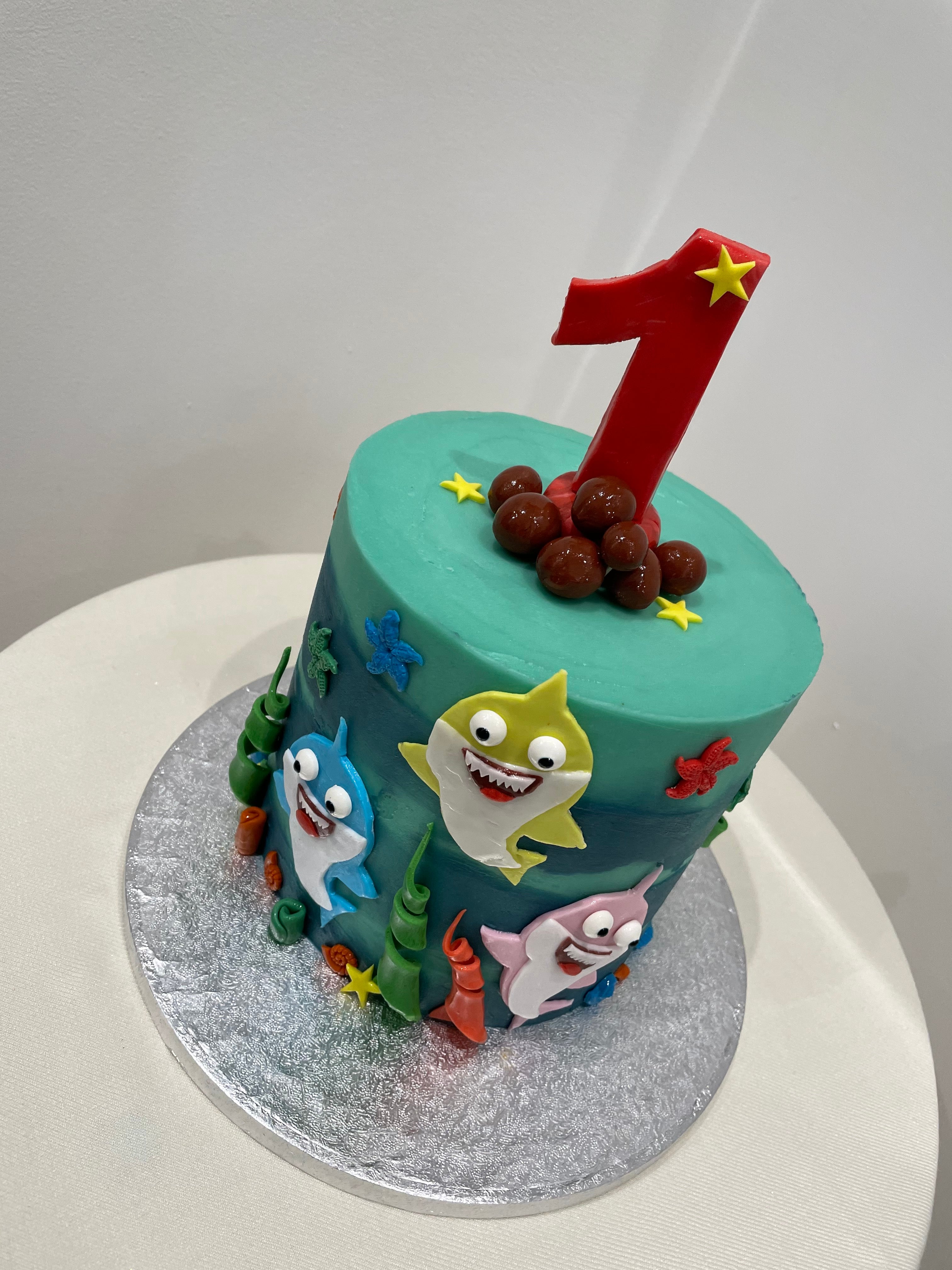 Shark Fish Birthday Cake- Online Cake Shop - Cake Feasta