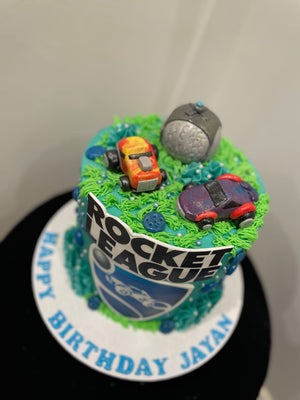 ROCKET LEAGUE THEME CAKE