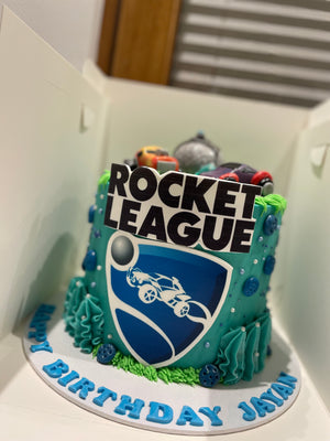 ROCKET LEAGUE THEME CAKE