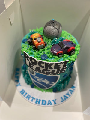 ROCKET LEAGUE THEME CAKE