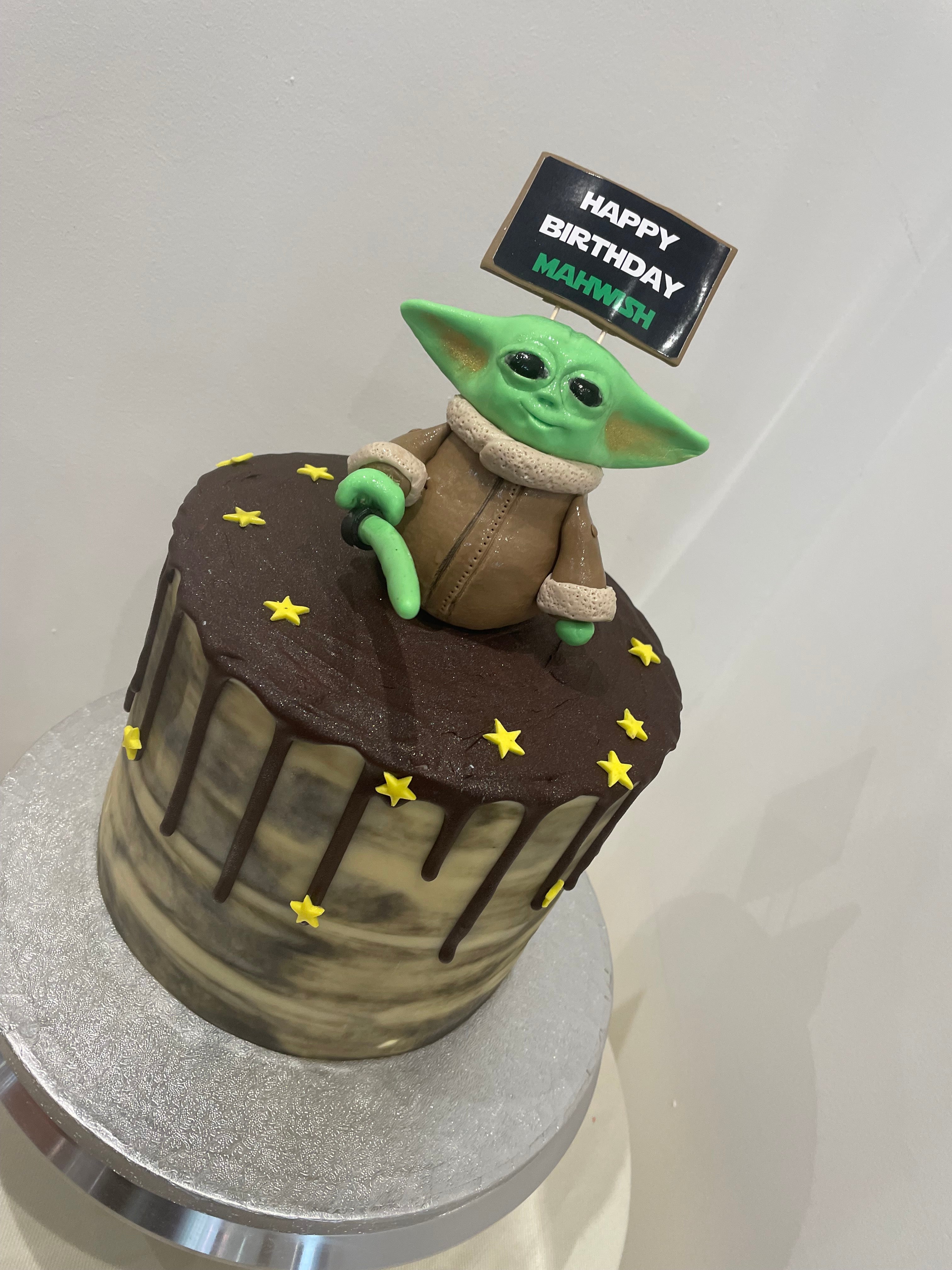 Elegant space themed birthday cake for 18-year-old on Craiyon
