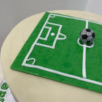 FOOTBALL PITCH THEME CAKE