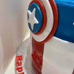 COMIC BOOK HERO 3-TIER CAKE