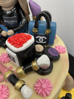 Personalised makeup cake topper handmade girls birthday edible decoration |  eBay