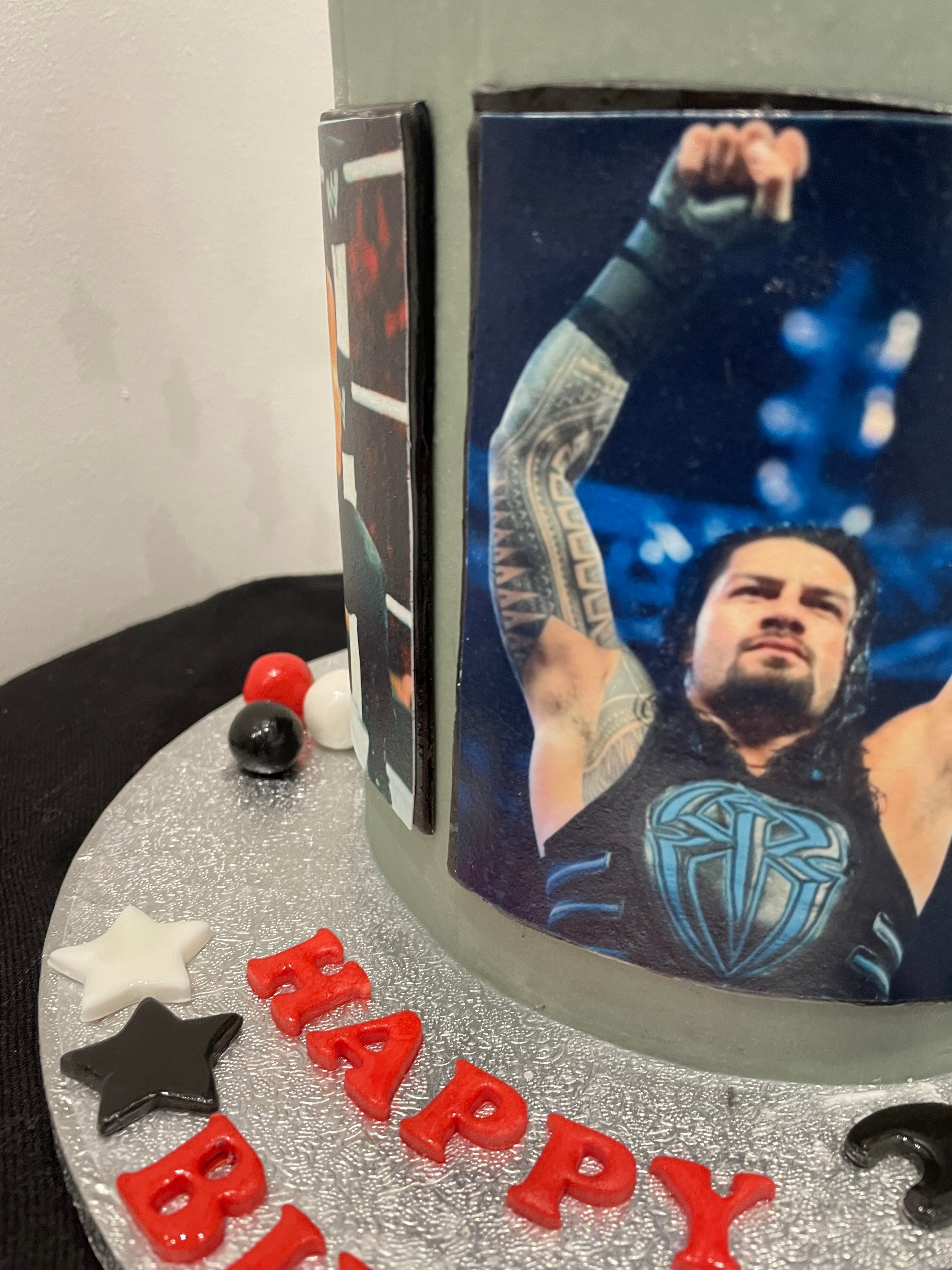 WWE World Wrestling Entertainment Roman Reigns Edible Cake Topper Imag – A  Birthday Place