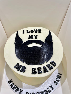 Gentleman #moustache #beard themed cake #55neverlookedsogood 🎂1.5kg moist  chocolate cake with buttercream and edible image 📌DM US TO… | Instagram