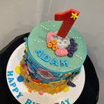 BABY SHARK THEME CAKE
