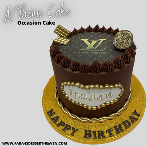 LV cake  Creative birthday cakes, Elegant birthday cakes, Cool