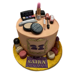 CT MAKEUP THEME BIRTHDAY CAKE