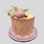 PINK DAMASK OCCASION CAKE