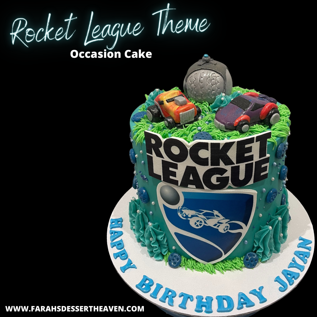 ROCKET LEAGUE THEME CAKE