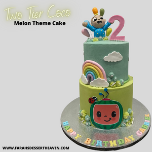 TWO-TIER MELON CAKE
