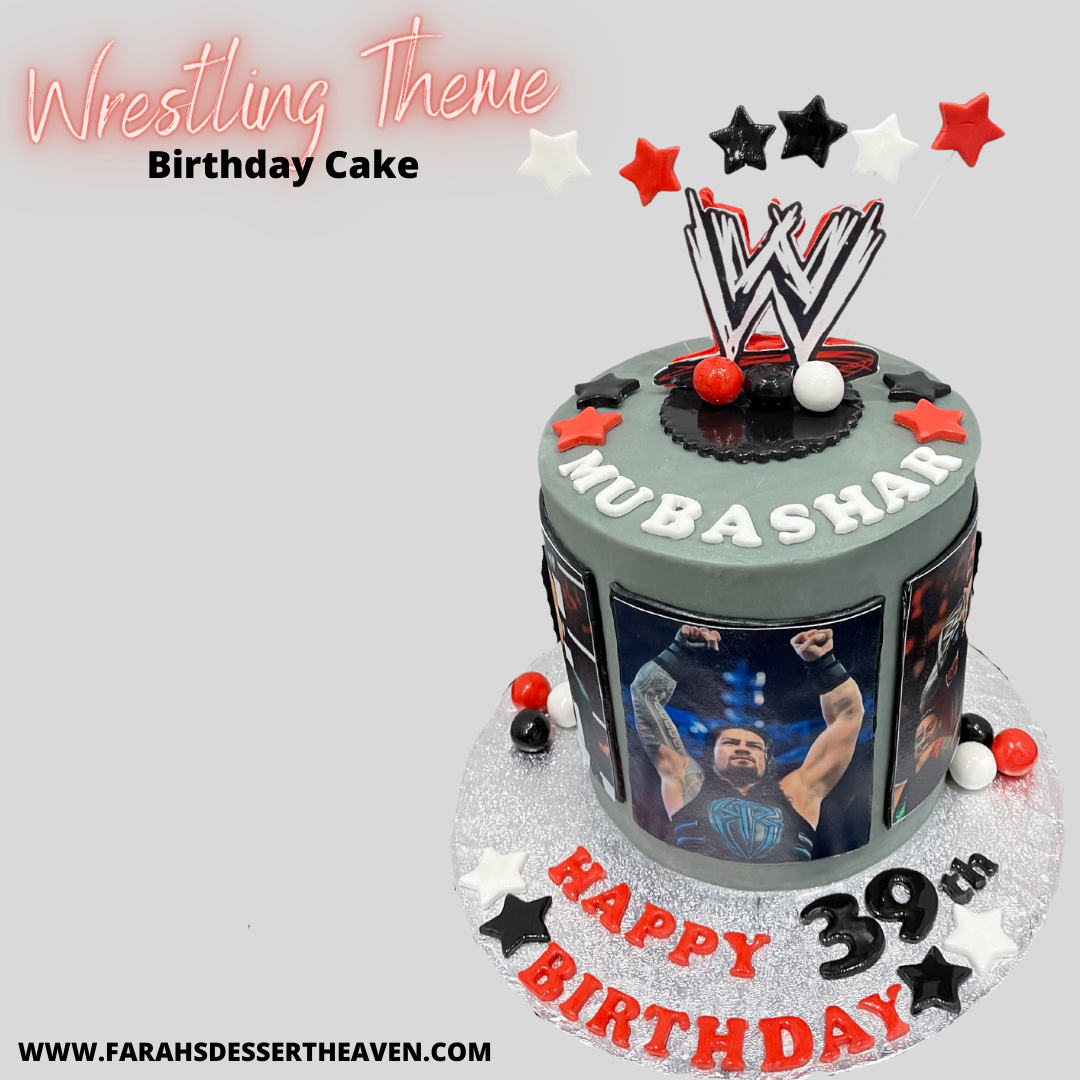 WWE cake | Wwe birthday cakes, Wwe birthday, Wwe birthday party