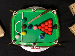 SNOOKER THEME CAKE